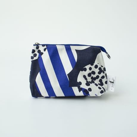 POUCH_マチ付きポーチ  -SOUFFLE- (BLUE)