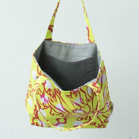 BAG_BOXトート　-BUBBLE FLOWER- (YELLOW)