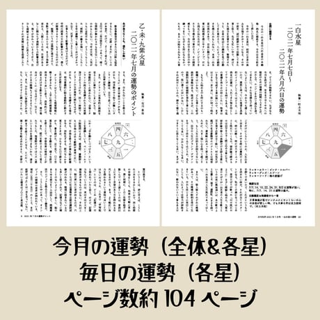 【バックナンバー】 月刊気学(2021 年小暑号)