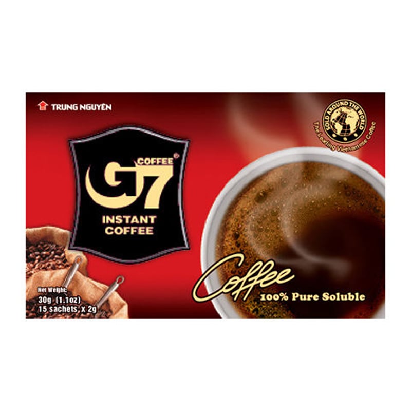 G7 Black instant coffee(Box 15 sachets) ブラック15個