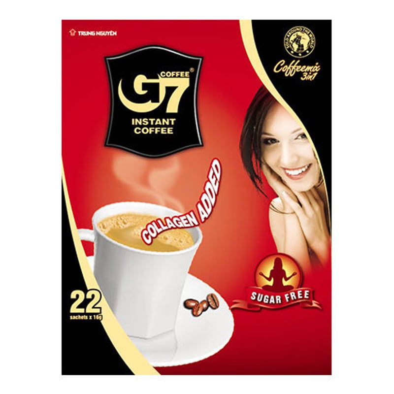 G 7ベトナムコーヒー　シュガーフリー　正規品　22個×24袋　在庫一掃 G7 Collagen & Sugar Free(Bag 22 sachets) カフェ・オ・