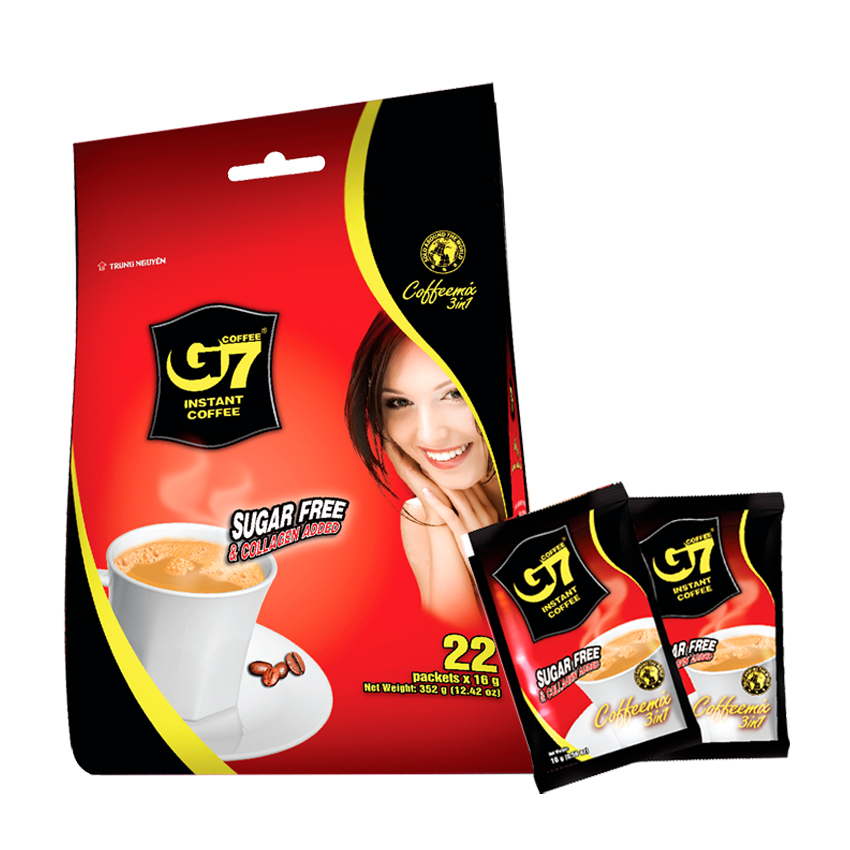コーヒー SAKURA only/ 20X COLLAGEN COFFEE10pack G7 Collagen & Sugar Free(Bag 22 sachets) カフェ・オ・