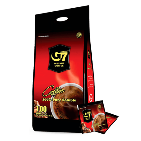G7 Pure Black instant coffee(Bag 100 sachets) ブラック100個入