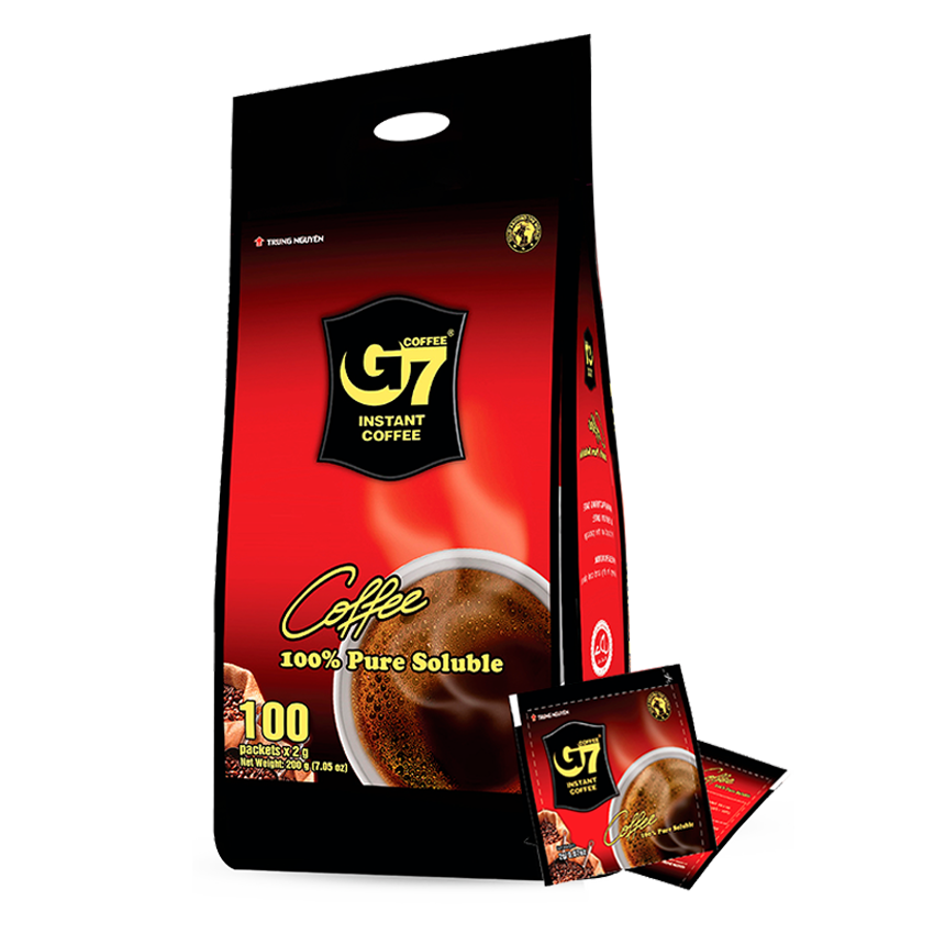 G7 Pure Black instant coffee(Bag 100 sachets) ブ
