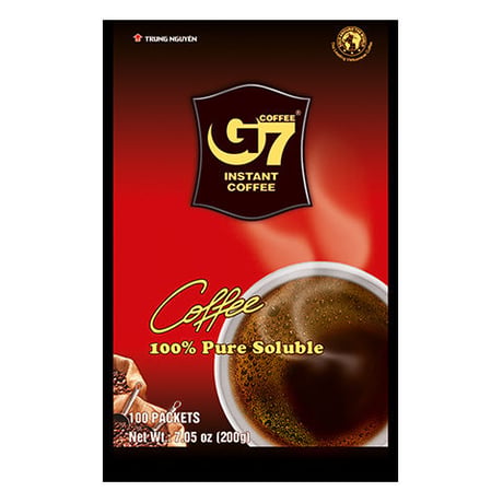 G7 Pure Black instant coffee(Bag 100 sachets) ブラック100個入