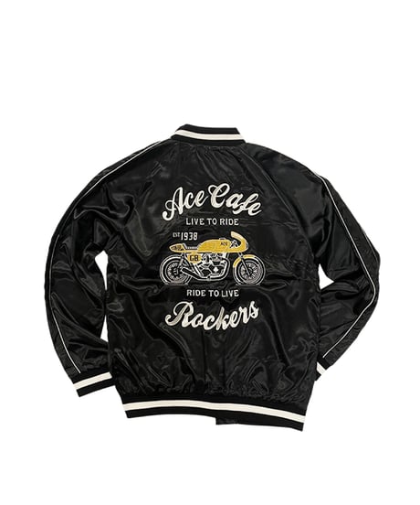 ACE CAFE LONDON スカジャン“LIVE TO RIDE” (AC001SJ-BK)