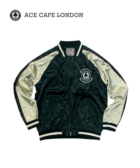 ACE CAFE LONDON スカジャン“LIVE TO RIDE” (AC001SJ-WH)