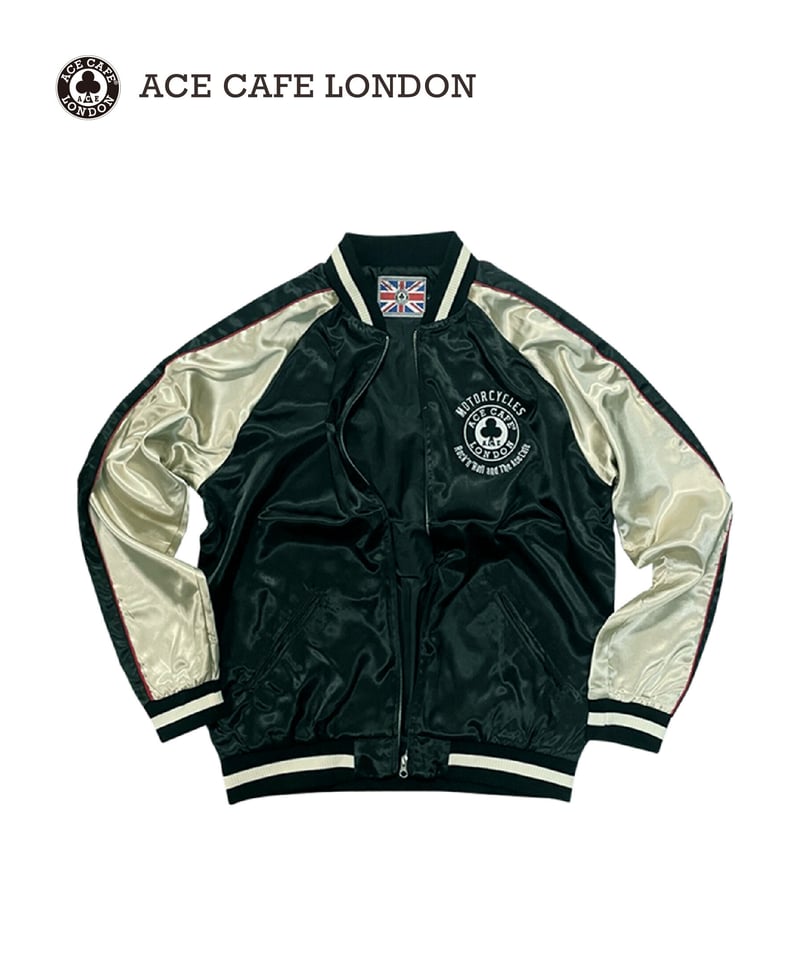 ACE CAFE LONDON スカジャン“LIVE TO RIDE” (AC001SJ-WH