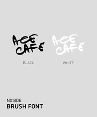 ACE CAFE LONDON デカール “BRUSH FONT” (N013DE)