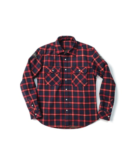 ACE CAFE LONDON ウインドブロック ウォームシャツ(AS2301WS-NVRD)