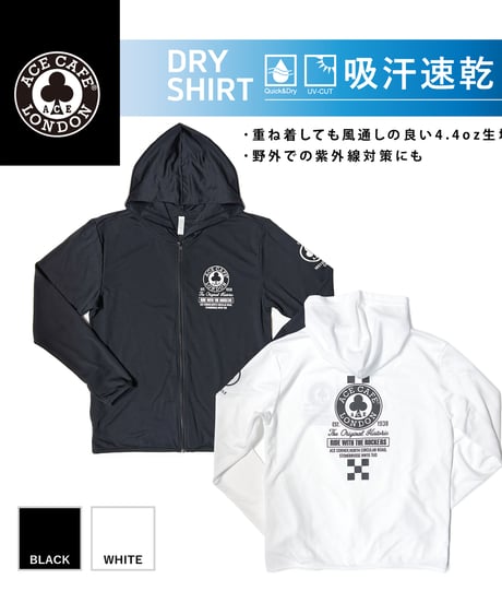ACE CAFE LONDON DRYフーディ “  HISTORIC CIRCLE” (AC001DP)