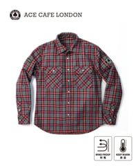 ACE CAFE LONDON ウインドブロック ウォームシャツ(AS2301WS-GYRD)