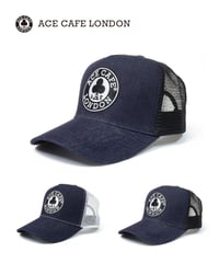 ACE CAFE LONDON デニムメッシュキャップ “CIRCLE” (AC001DM)