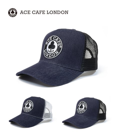 ACE CAFE LONDON デニムメッシュキャップ “CIRCLE” (AC001DM)