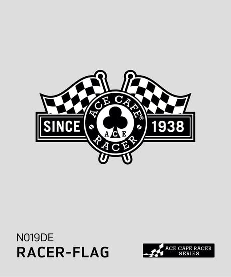ACE CAFE RACER デカール “RACER-FLAG” (N019DE)