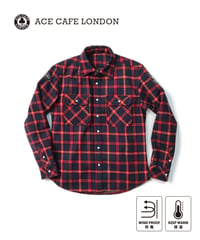 ACE CAFE LONDON ウインドブロック ウォームシャツ(AS2301WS-NVRD)