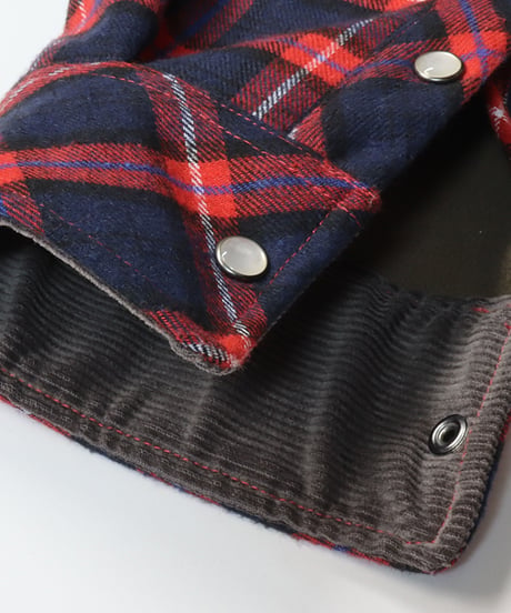 ACE CAFE LONDON ウインドブロック ウォームシャツ(AS2301WS-NVRD)