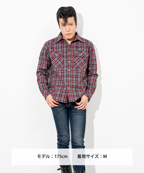 ACE CAFE LONDON ウインドブロック ウォームシャツ(AS2301WS-GYRD)