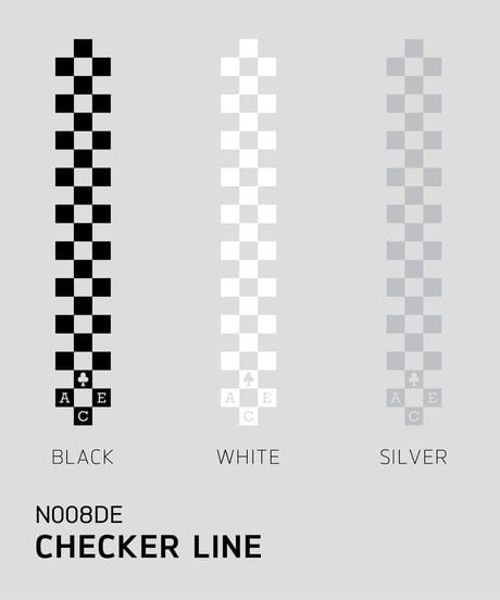 ACE CAFE LONDON デカール “CHECKER LINE” (N008DE)