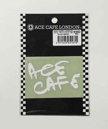 ACE CAFE LONDON デカール “BRUSH FONT” (N013DE)