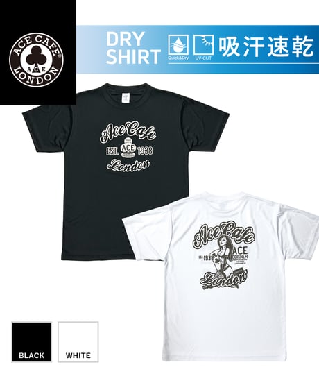 ACE CAFE LONDON DRY-Tシャツ “Pin-up Girl” (AA014DT)