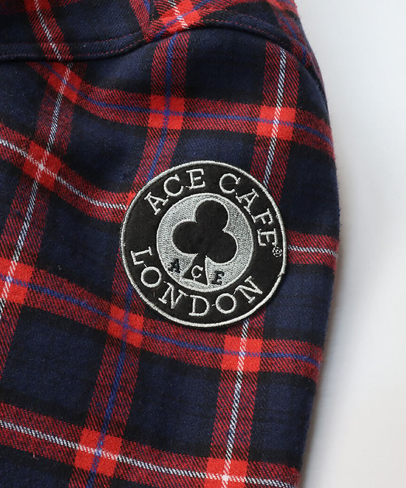 ACE CAFE LONDON ウインドブロック ウォームシャツ(AS2301WS-NVRD)