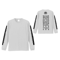 L/S TEE 「HIRAGANA」-WHITE