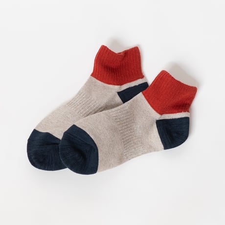 TO（トゥー）THREE-TONE ANKLE SOCKS