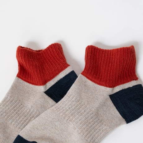 TO（トゥー）THREE-TONE ANKLE SOCKS