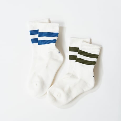 TO（トゥー）LINE CREW SOCKS ２P