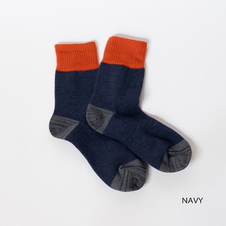 TO（トゥー）THREE-TONE SOCKS