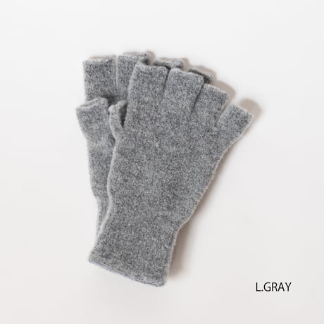 TO（トゥー）WOOL BOUCLE FINGERLESS GLOVES