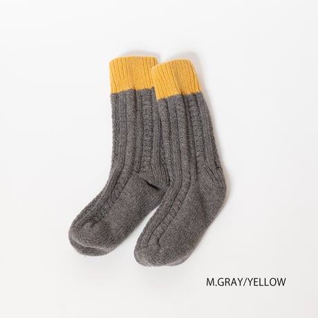 COZY&WARM （コージー＆ウォーム）WOOL CABLE ROOM SOCKS