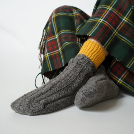 COZY&WARM （コージー＆ウォーム）WOOL CABLE ROOM SOCKS