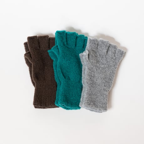 TO（トゥー）WOOL BOUCLE FINGERLESS GLOVES