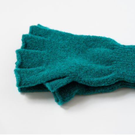 TO（トゥー）WOOL BOUCLE FINGERLESS GLOVES