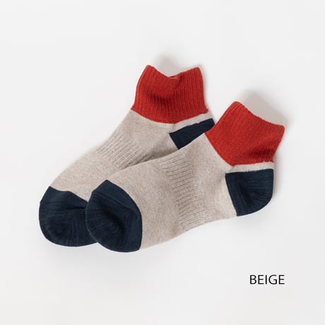 TO（トゥー）THREE-TONE ANKLE SOCKS