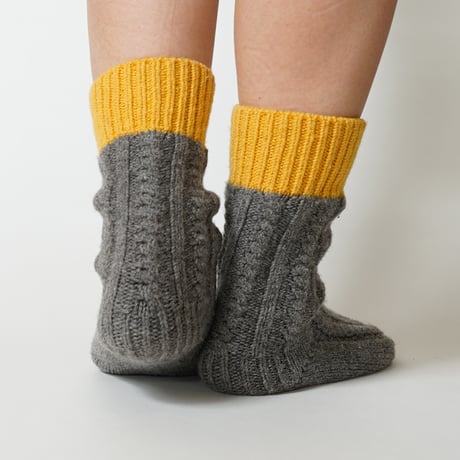 COZY&WARM （コージー＆ウォーム）WOOL CABLE ROOM SOCKS