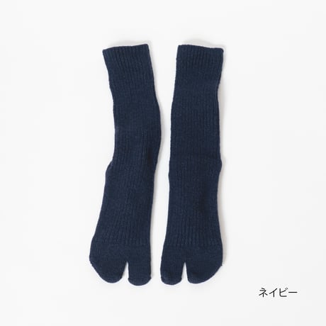 AMITABI（アミタビ）コットンウールローゲージリブソックス