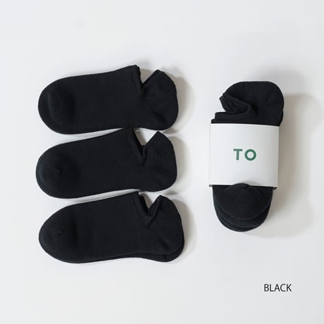 TO（トゥー） ANKLE PILE SOCKS ３P