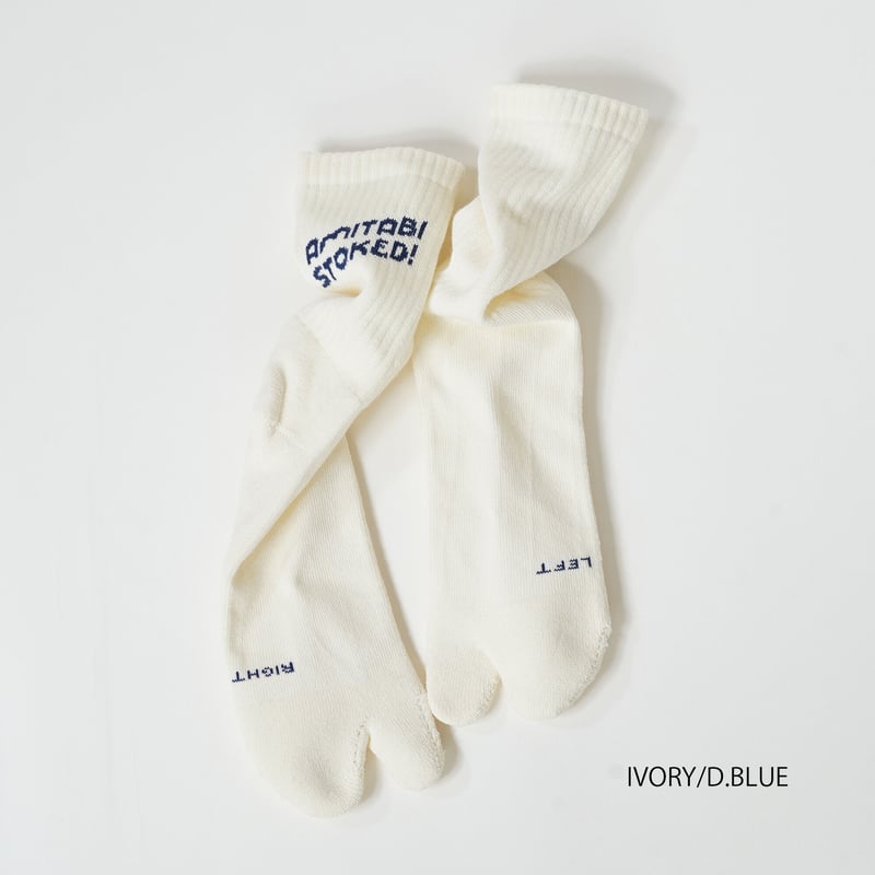 AMITABI STOKED！(アミタビストークド) ロゴクルーソックス | TAIKO ON