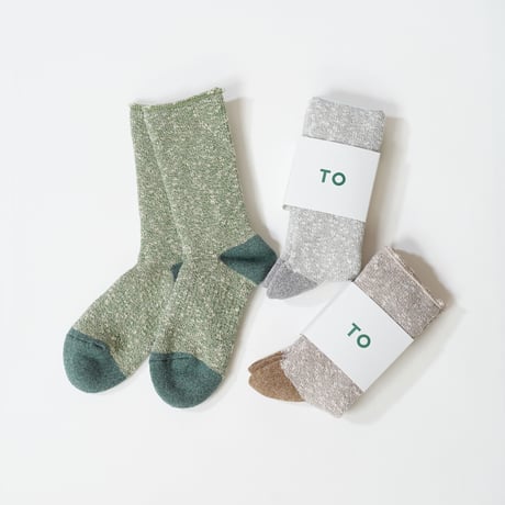 TO（トゥー）SLUB PILE SOCKS