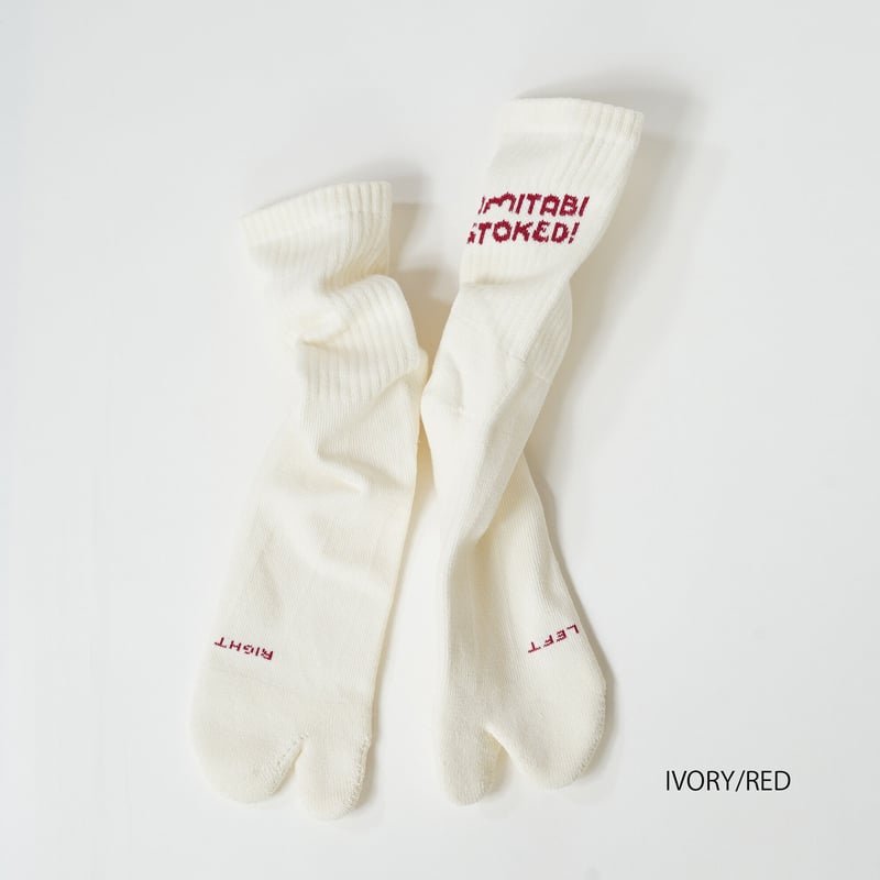 AMITABI STOKED！(アミタビストークド) ロゴクルーソックス | TAIKO ON
