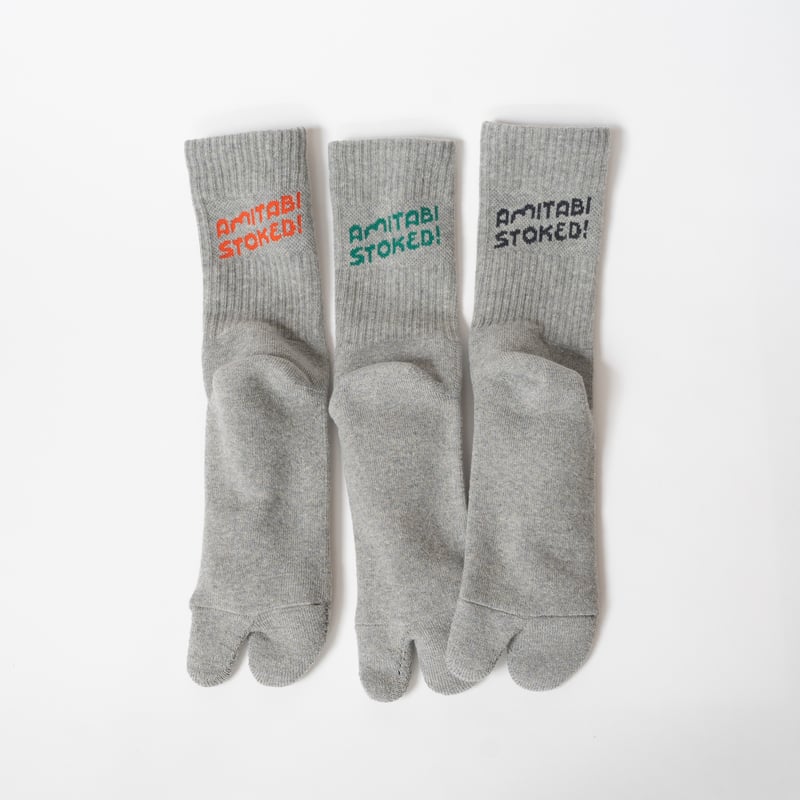AMITABI STOKED！(アミタビストークド) ロゴクルーソックス | TAIKO ON