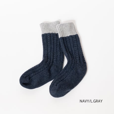 COZY&WARM （コージー＆ウォーム）WOOL CABLE ROOM SOCKS