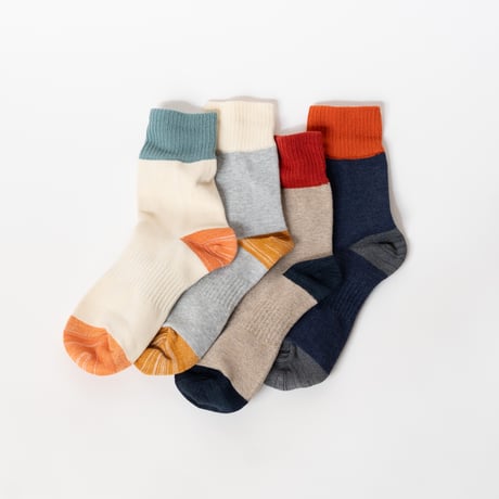TO（トゥー）THREE-TONE SOCKS