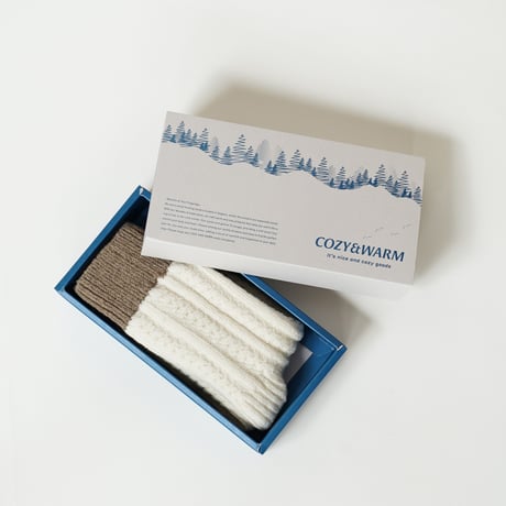 COZY&WARM （コージー＆ウォーム）WOOL CABLE ROOM SOCKS