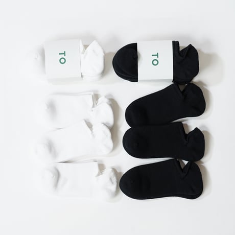 TO（トゥー） ANKLE PILE SOCKS ３P