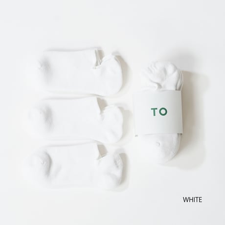 TO（トゥー） ANKLE PILE SOCKS ３P