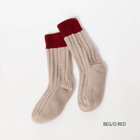 COZY&WARM （コージー＆ウォーム）WOOL CABLE ROOM SOCKS